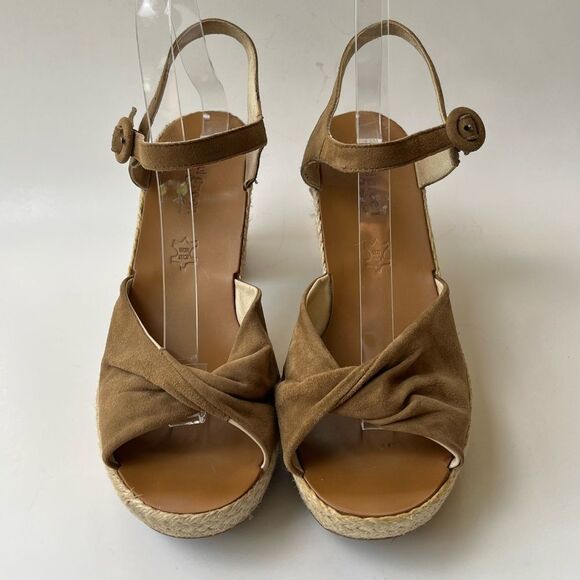 Paul Green Tan Espadrille Platform Sandals - Picture 3 of 10